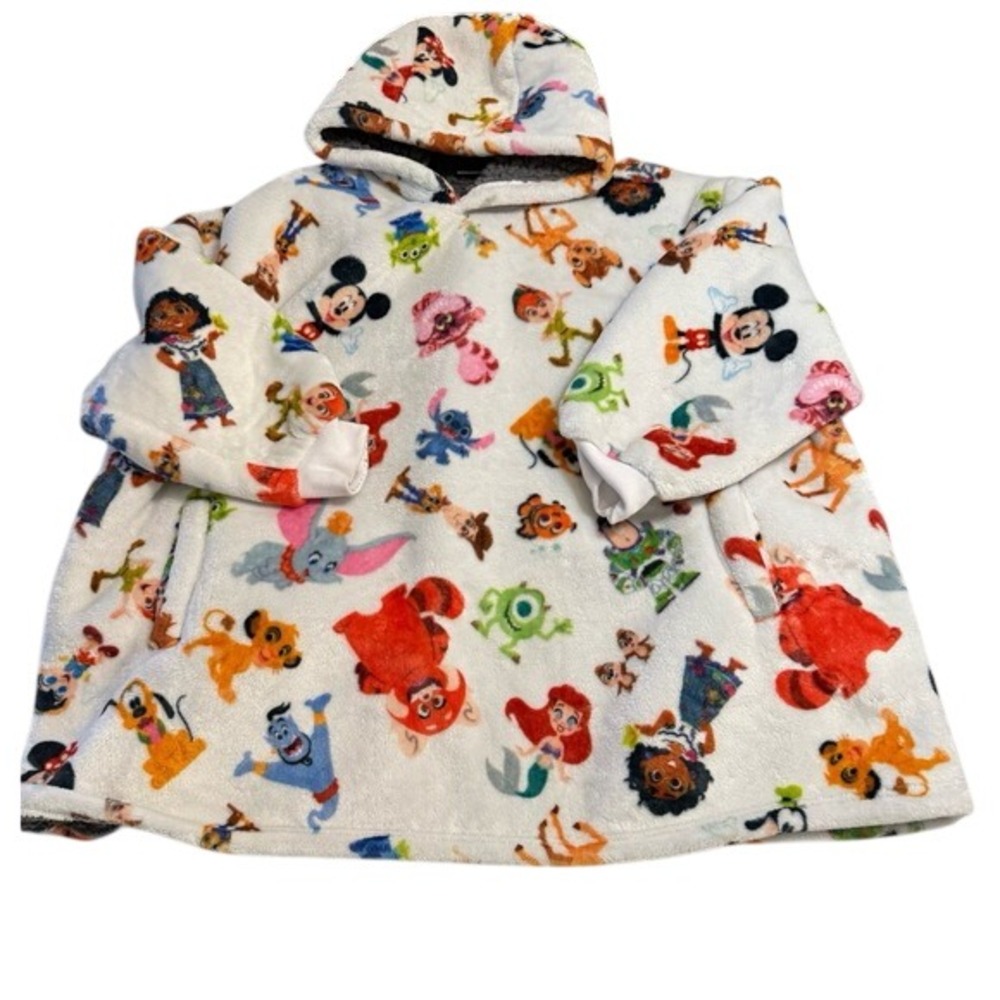 Disney 100 Year Anniversary Disneyland Sherpa Lined Character Hoodie Sweater OS